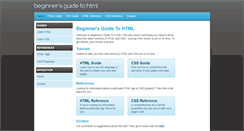 Desktop Screenshot of beginnersguidetohtml.com