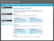 Tablet Screenshot of beginnersguidetohtml.com